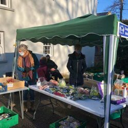 Easter activities at the Garden Glut and Surplus Food stall