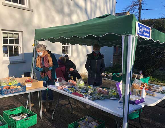 Easter activities at the Garden Glut and Surplus Food stall