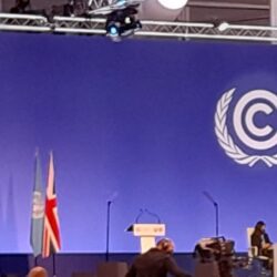 Jyoti Fernandes, Fivepenny Farm, speaks on behalf of farmers at the COP26 opening plenary