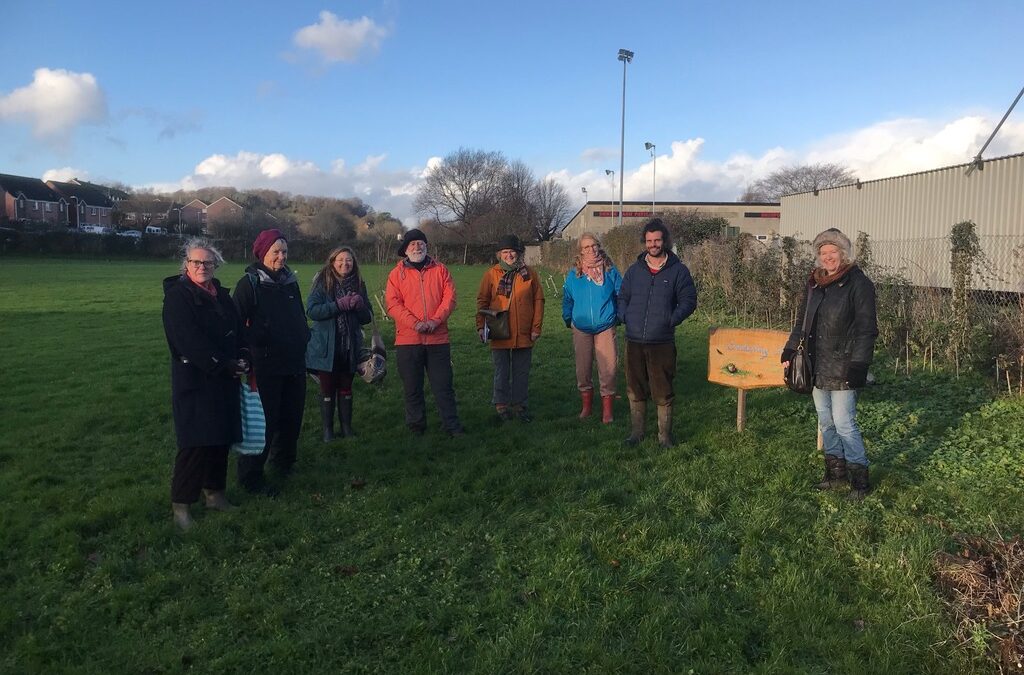 Ashley Wheeler, award-winning Trill Farm Garden, visits Bridport Allotment Ambassadors