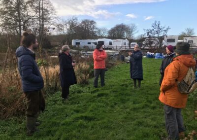 Visit by Ashley Wheeler, Trill Farm Gardens, to Allotments with Ambassadors