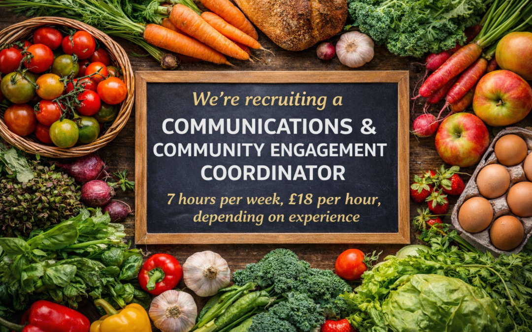 We’re recruiting! Communications & Community Engagement Coordinator